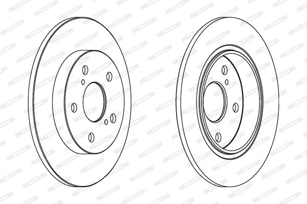 ARKA FREN DİSKİ 270mm TAKIM COROLLA AURIS 2007-2018 ( FERODO )