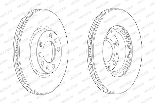 ÖN FREN DİSKİ 283mm PEUGEOT 308 2014-2023 ARASI (FERODO)