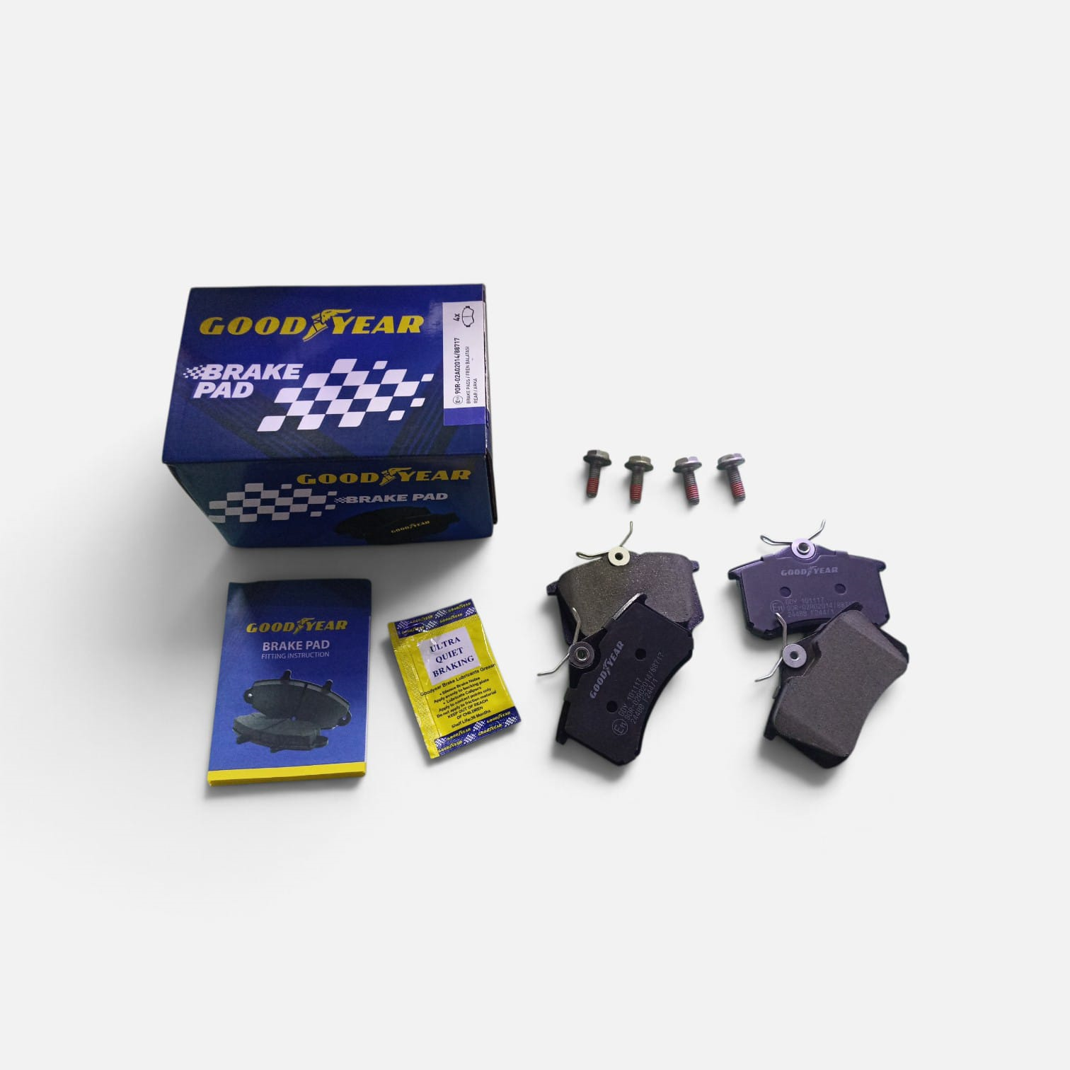 ARKA FREN DİSK BALATASI RENAULT MEGANE II III FLUENCE (GOODYEAR)
