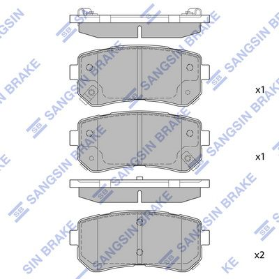 ARKA FREN BALATASI HYUNDAI ix35 TUCSON SPORTAGE 2010-2015 (HIQ)