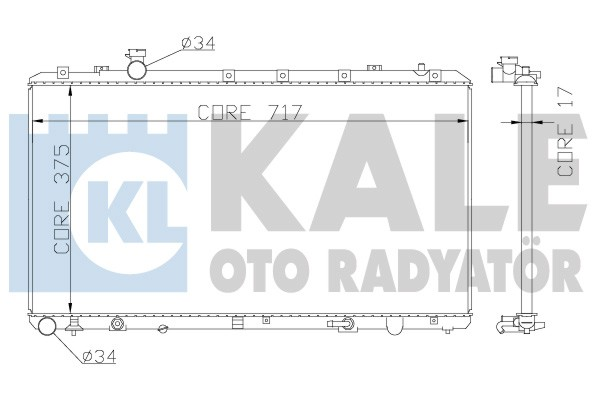 MOTOR SU RADYATÖRÜ SUZUKI SX4 2006-2013 1,6 OTOMATİK (KALE)