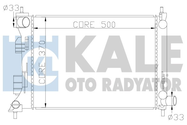 MOTOR SU RADYATÖRÜ HYUNDAI i20 BENZİNLİ MANUEL 2012-2018 (KALE)
