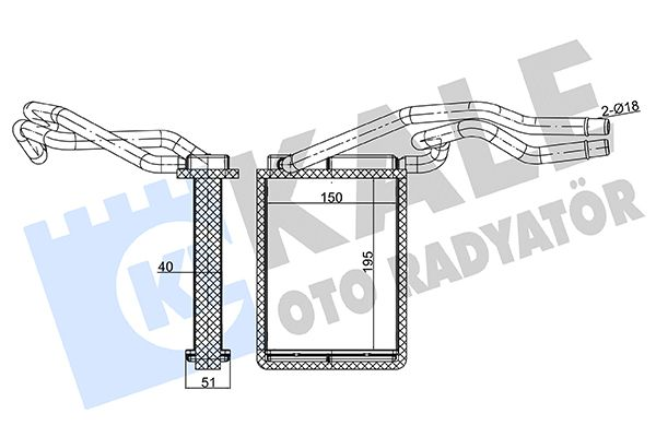 KALORİFER RADYATÖRÜ FORD FIESTA FUSION 2002-2008 ARASI (KALE)