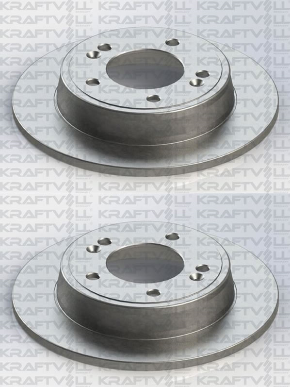 ARKA FREN DISKI 262mm TAKIM HYUNDAI ELANTRA 2011-2020 (KRAFTVOLL)