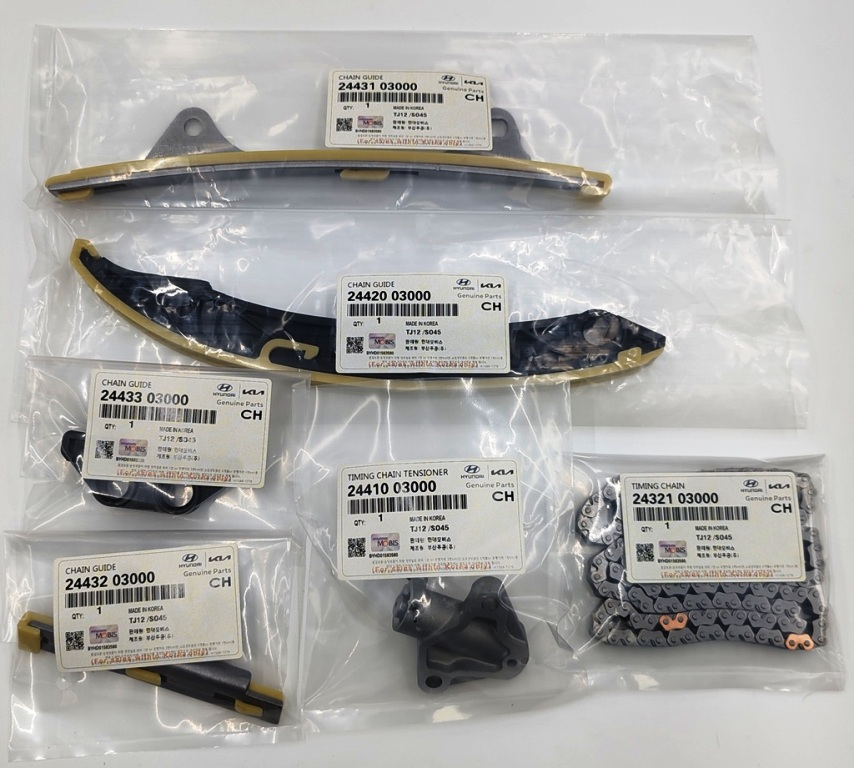 TRİGER ZİNCİR SETİ 6PARÇA HYUNDAI İ20 KIA RIO 1,2 BENZİNLİ  MOTOR (ORIJINAL)