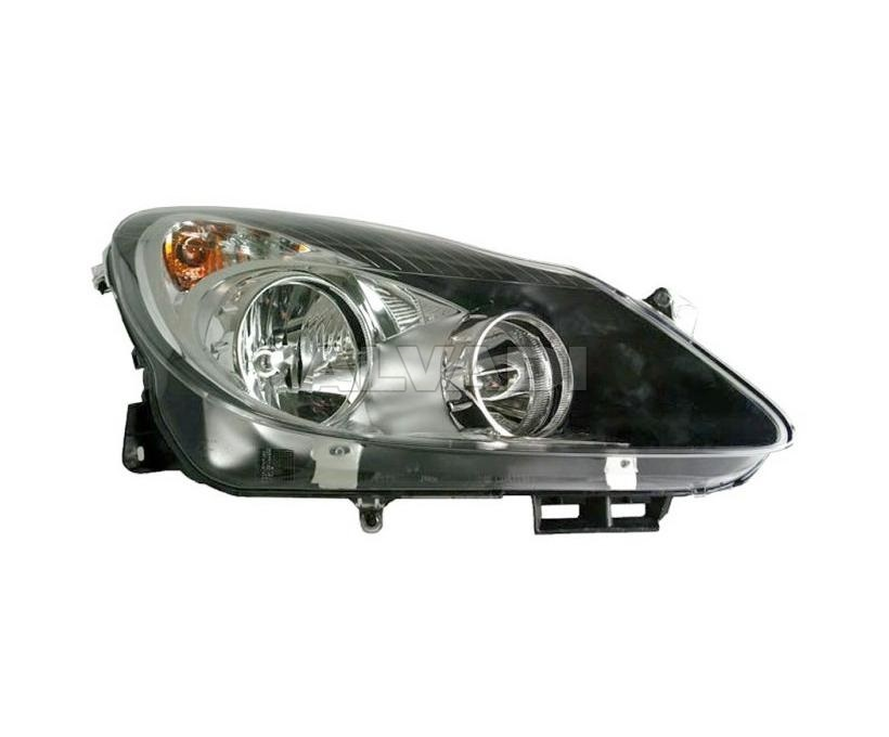 ÖN SAĞ FAR LAMBASI SİYAH OPC OPEL CORSA D 2007-2011 (VALEO)