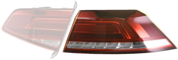 SAĞ DIŞ STOP LAMBASI LEDLI VW PASSAT 2014-2019 (HELLA)
