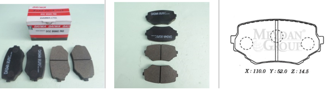 SUZUKI GRAND VITARA 1998-2002 ÖN FREN BALATASI (DAIWA)