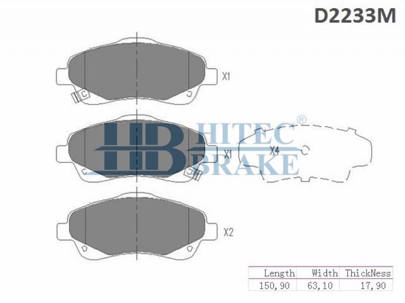 TOYOTA AVENSIS / COROLLA VERSO 2003-2009 / ÖN FREN BALATASI