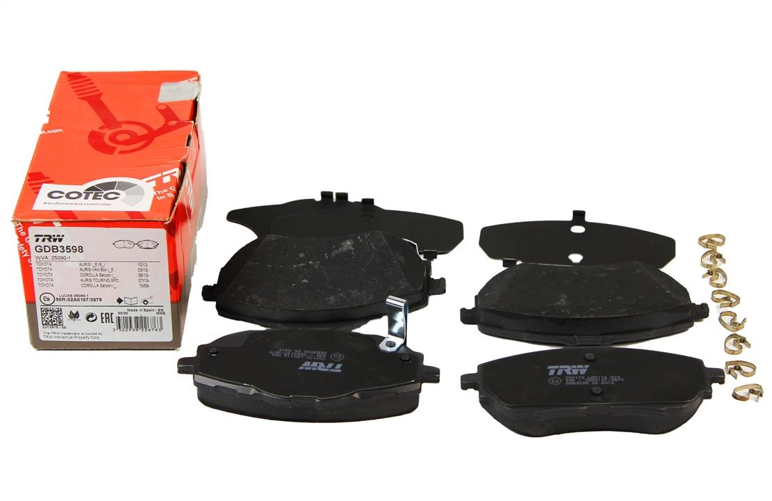 TOYOTA COROLLA - AURIS 2013-2018 / ÖN FREN BALATASI TAKIM ( TRW )