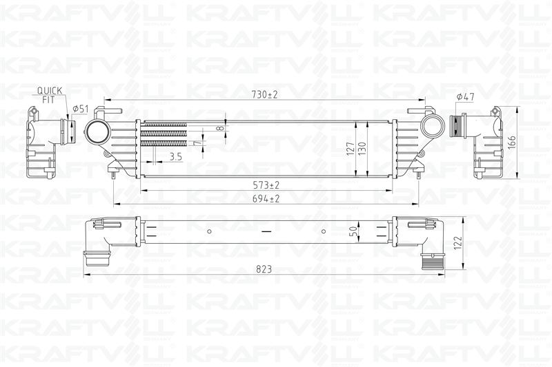 TURBO RADYATORU FIAT EGEA DİZEL 1,3 1,6 MJET MOTOR (KRAFTVOLL)