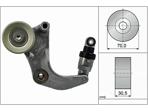 V KAYIŞ GERGİ RULMANI KÜTÜĞÜ HONDA CIVIC FD6 FB7 2006-2018 (INA)
