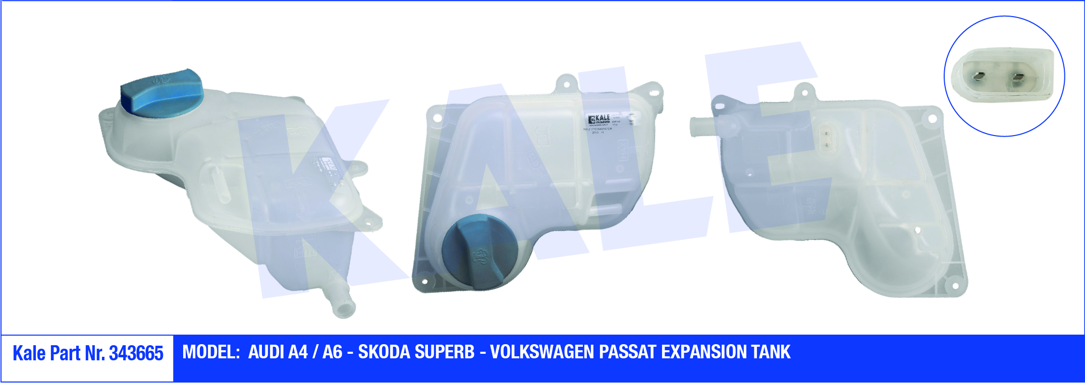 VW PASSAT 1997-2005 - RADYATÖR YEDEK SU DEPOSU KAPAKLI (KALE)