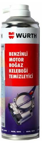 WÜRTH BENZİNLİ MOTOR BOĞAZ GAZ KELEBEĞİ TEMİZLEYİCİ 500ml