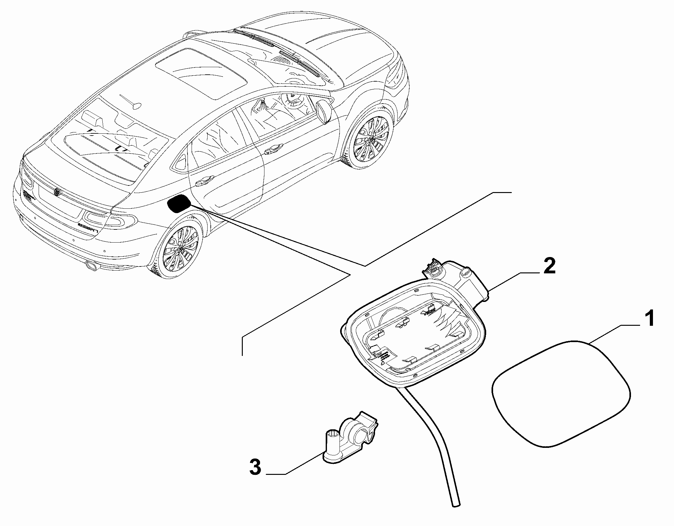 YAKIT DIŞ DEPO KAPAĞI FIAT EGEA 2015-2026 (OPAR 735637896)